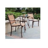 Mainstays Sand Dune 3-Piece Outdoor Bistro Set, Seats 2