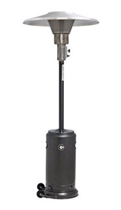 Crown Verity CV-2650-SV Liquid Propane Patio Heater with Reflector 45 000 BTU/H Adjustable Heat  ...