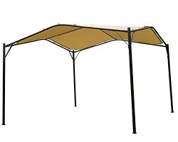 Mefo garden Gazebo Outdoor Canopy Patio Swan , 12 x 12 ft, Beige
