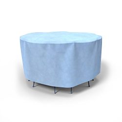 Budge All-Seasons Bar Table and Chairs Cover P5A34BG1, Blue (80 Diameter x 42 Drop)