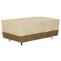 Classic Accessories Veranda Rectangular/Oval Patio Table Cover – Durable and Water Resista ...