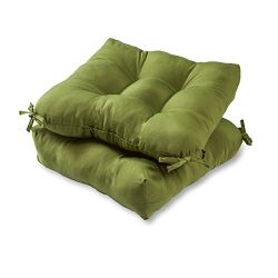 Greendale Home Fashions 20-inch Outdoor Chair Cushion (set of 2), Hunter