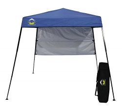 CROWN SHADES 8ft. x 8ft. Slant Leg Instant Canopy With Wall Panel and Backpack, Blue