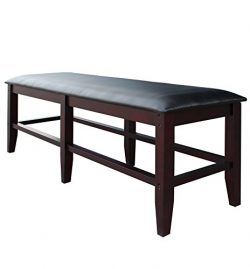 Hathaway Unity Spectator Storage Bench, Mahogany