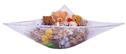 Jumbo Toy Hammock – Organize stuffed animals or children’s toys with the mesh hammoc ...