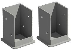 New England Arbors Bolt Down Bracket Kit for Pergolas