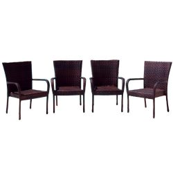 Best Selling Outdoor Wicker Chairs, 4-Pack