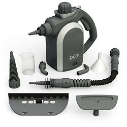 PureClean Handheld Pressurized Steam Cleaner with 9-Piece Accessory Set – Multi-Purpose and Mult ...