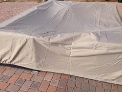 Dola Large Outdoor Sofa Sectional Cover Square Waterproof Heavy Duty Measuring 126-Inches, Patio ...