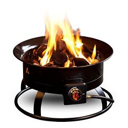 Outland Firebowl 823 Portable Propane Gas Fire Pit, 19-Inch Diameter 58,000 BTU