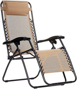 AmazonBasics Zero Gravity Chair – Beige