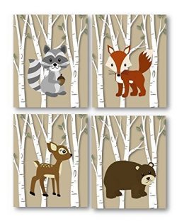 Woodland Nursery, Woodland Art Prints, Forest Animals Art, Forest Animal Nursery, Woodland Anima ...