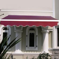 Online Gym Shop CB16593-FDS-OP2672 Manual Patio Retractable Deck Awning Sunshade Shelter Canopy  ...