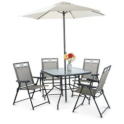 Deluxe Outdoor Patio Dining Set 6 Piece