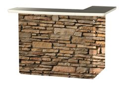 Best of Times Portable Patio Bar Table, Rock Wall