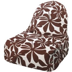 Majestic Home Goods Kick-It Chair, Plantation, Chocolate