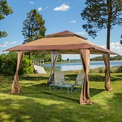 13 x 13 Pop-Up Canopy Gazebo. Great for Providing Extra Shade for your Yard, Patio, or Outdoor E ...