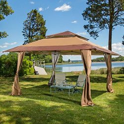 13 x 13 Pop-Up Canopy Gazebo. Great for Providing Extra Shade for your Yard, Patio, or Outdoor E ...