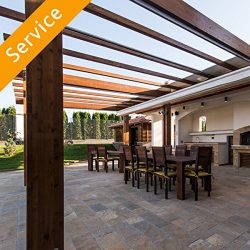 Pergola Assembly – On a Lawn