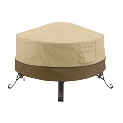 Classic Accessories 55-488-011501-00 Veranda Round Fire Pit/Table Cover, 30-Inch