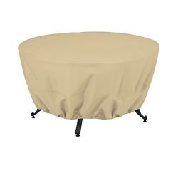Classic Accessories Terrazzo Round Outdoor Patio Fire Pit or Table Cover, 42″ Diameter