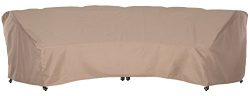 SunPatio Outdoor XL Crescent Curved Sofa Cover, 190″L/128″L x 36″W x 39″ ...