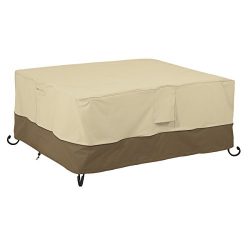 Classic Accessories 55-599-011501-00 Veranda Rectangular Fire Pit/Table Cover, 56-Inch