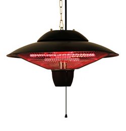 Ener-G+ Indoor/Outdoor Ceiling Electric Patio Heater, Black