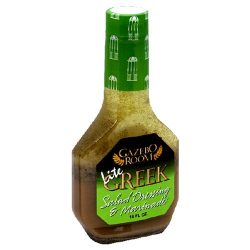 Gazebo Room Light Greek Salad Dressing, 16 Fl Ounce (Pack of 6)