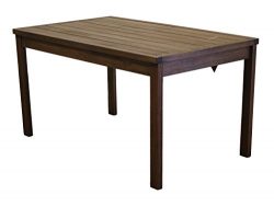 Timbo Mestra Hardwood Outdoor Patio Rectangular Dining Table, Table, Brown