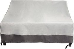 3-Seater Deep Lounge Sofa Water Resistant Furniture Patio Cover (Grey w Grey Trim)