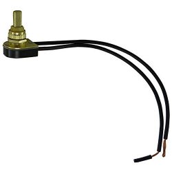 Push Button – On/Off Canopy Switch – Polished Brass – 6 Amp – 125 Volt & ...