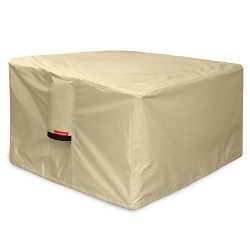 Porch Shield 600D Heavy Duty Patio Square Fire Pit/Table Cover, 36”L x 36”W x 20R ...