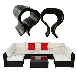 Do4U 10 pcs Outdoor Patio Wicker Furniture Alignment Sofa Rattan Chair Sofa Fasteners Clip Secti ...