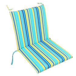 Soft Home/Office Seat Cushion High Back Chair Cushion Fashion Stripe,Blue