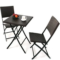 Oakville Furniture Parma Style Rattan Patio Bistro Set, Weather Resistant Outdoor Furniture Sets ...