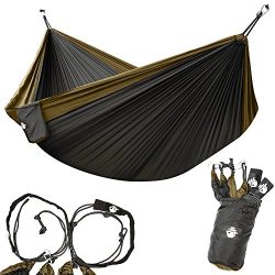 Legit Camping – Double Hammock – Lightweight Parachute Portable Hammocks for Hiking  ...