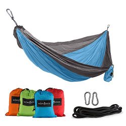 HomEco Hammock, Double and Single Camping Hammocks, Lightweight Nylon Parachute Multifunctional  ...