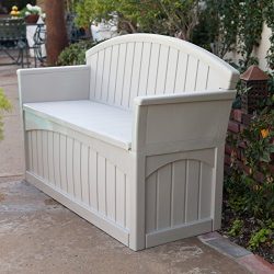 Highest Quality Best Selling Deck Lawn Pool Porch Natural Earth Tone White 50-Gallon Love Seat D ...