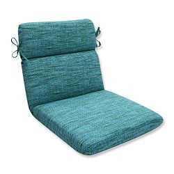 Pillow Perfect Outdoor/Indoor Remi Lagoon Rounded Corners Chair Cushion