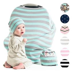 Cool Beans Baby Car Seat Canopy and Nursing Cover | Multiuse – Soft and stretchy fabric ea ...