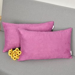 2 Packs Outdoor Lumbar Throw Pillow Covers Cushion Cover Pillow Case for Patio/Couch by Natus We ...