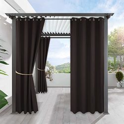 Blackout Curtains Panels for Garden – RYB HOME Window Treatment Grommet Top Waterproof &am ...