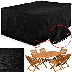 PIXNOR 123*123*74CM Waterproof Chaise Lounge Chair Covers Sofa Cover, Dustproof Furniture Cover  ...