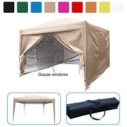 Quictent privacy 10×10 Mesh Curtain EZ Pop Up Party Tent Canopy Gazebo 100% Waterproof-7 Co ...