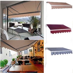 Z ZTDM 13′ X 10′ Retractable Patio Awnings and Canopies (Three Styles) for Doors and ...