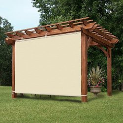 Easy2Hang Waterproof 4x6ft Wheat Adjustable Side SunShade Panel Wall for Pergola, Patio, Window, ...