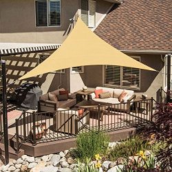 Shade&Beyond Triangle Shade Sail Canopy 10’x10’x14′ Durable Shade Fabric O ...