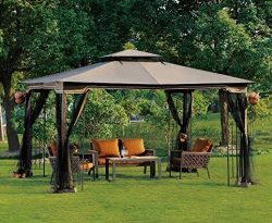 Patio Furniture-Party Gazebo® With 4 Sided Mosquito Net-This is 10 x 12 Outdoor Canopy Party Pat ...