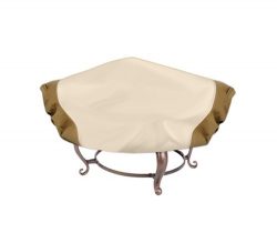 Pyle PVCFP94 Armor Shield Patio Fire Pit Cover, 60-Inch, Fits Round Fire Pit